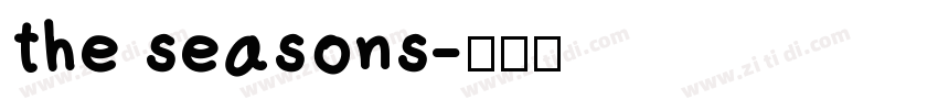 the seasons字体转换